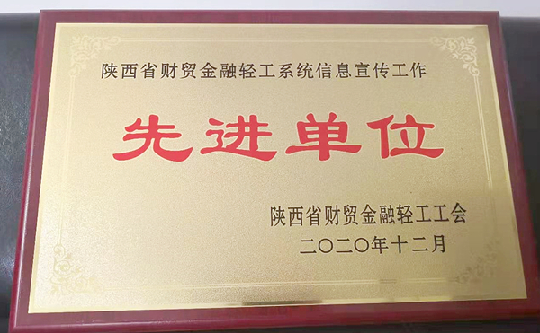 a2020年度陜西省財貿(mào)金融輕工系統(tǒng)信息宣傳工作先進單位_副本_副本.jpg